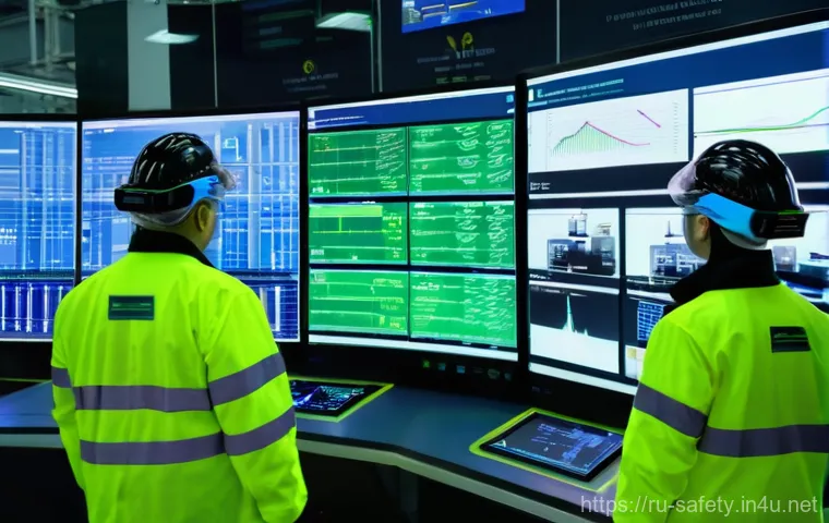 안전관리 직무에서의 리더십 역할 - **Leadership by Example in a Russian Industrial Setting:**
    A vibrant, realistic photograph captu...