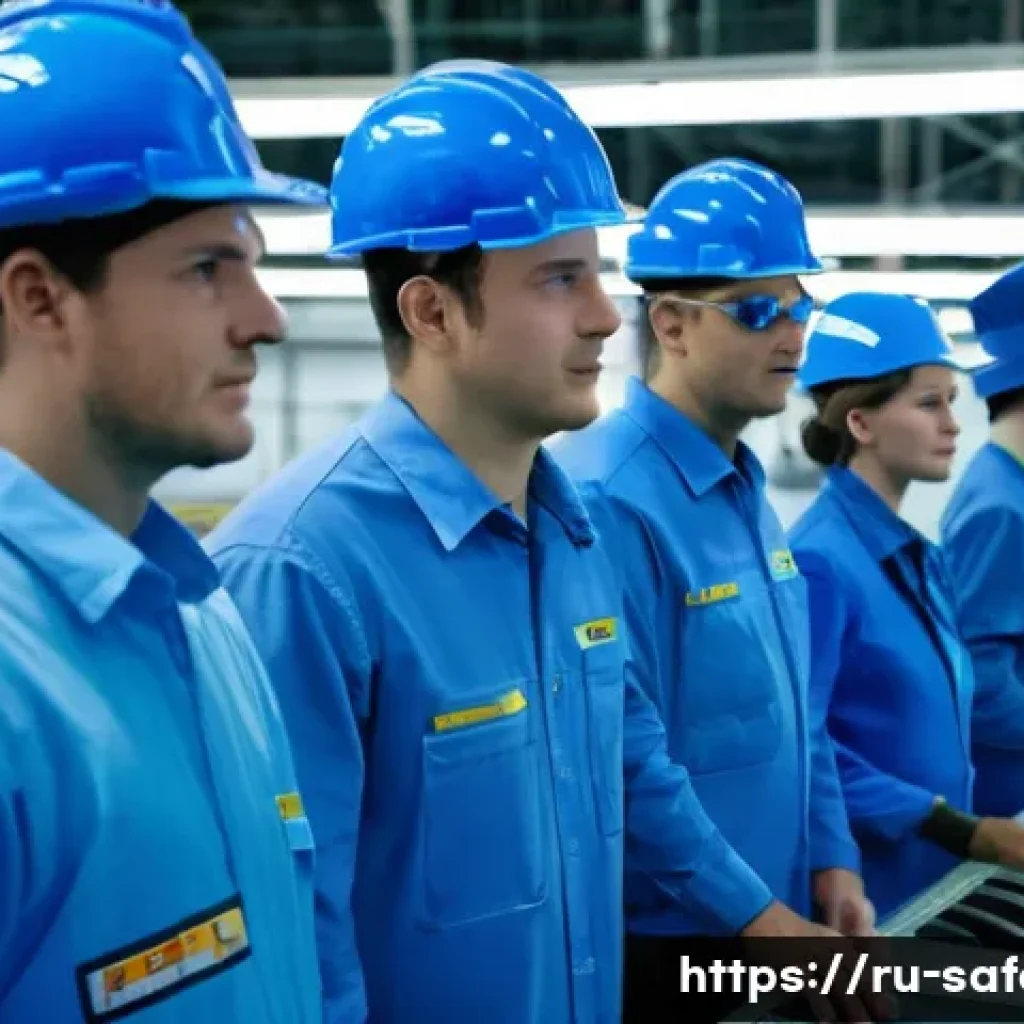 근로자 안전 교육 계획 작성법 - **Prompt: Workplace Safety as a Core Business Value in Russia**
    A vibrant and modern Russian man...