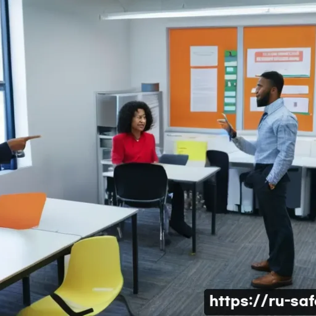 현장 실습생을 위한 안전관리 입문 - **Prompt:** A diverse group of new office employees, including men and women of various ethnicities,...