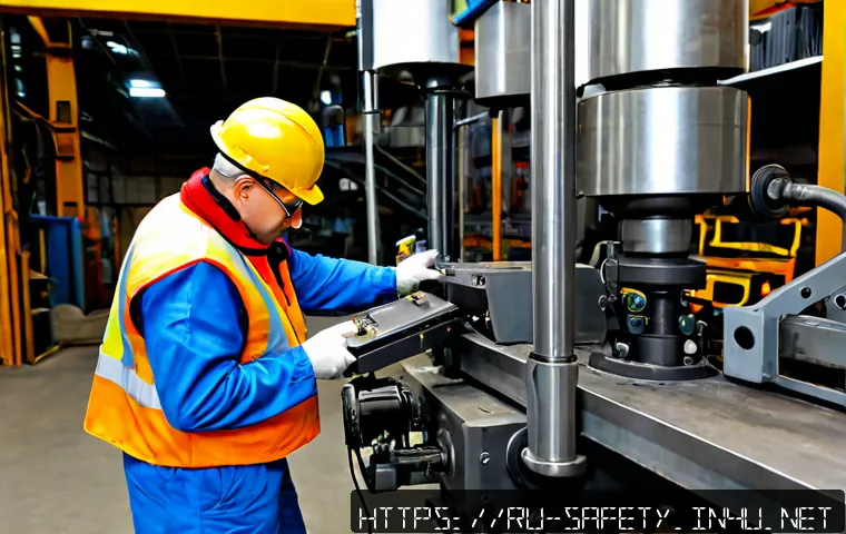 Home 17 실무 중심의 안전관리 실습 방법 - Photorealistic workplace safety training in a modern Russian industrial workshop, a middle-aged tech...